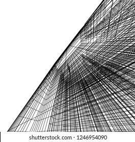architecture, geometric background