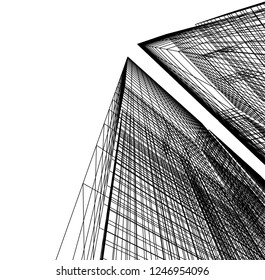 architecture, geometric background