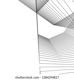 architecture geometric background 3d lines