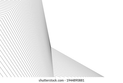 architecture geometric background 3d view