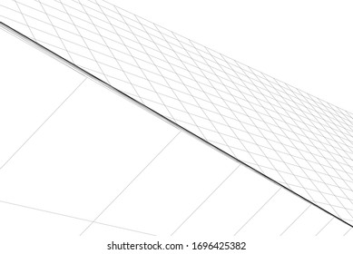 fondo geométrico de la arquitectura, 3d abstracto