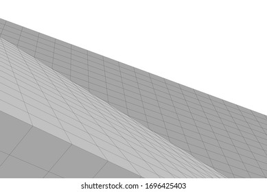 architecture geometric background, abstract 3d