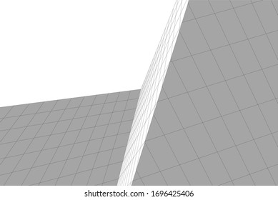 architecture geometric background, abstract 3d