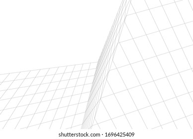 architecture geometric background, abstract 3d