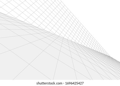 architecture geometric background, abstract 3d