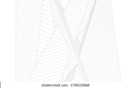 architecture geometric background, abstract 3d