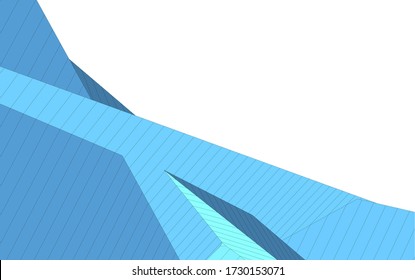 architecture geometric background, abstract 3d