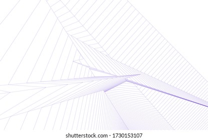 architecture geometric background, abstract 3d
