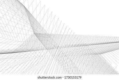 fondo geométrico de la arquitectura, abstracto 3d