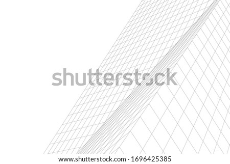 architecture geometric background, abstract 3d