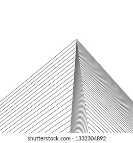 architecture geometric background, abstract lines