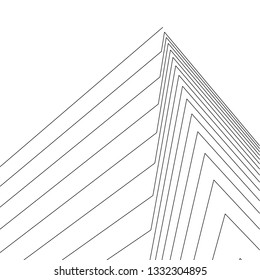 architecture geometric background, abstract lines