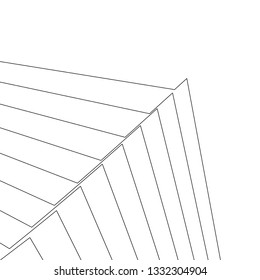 architecture geometric background, abstract lines