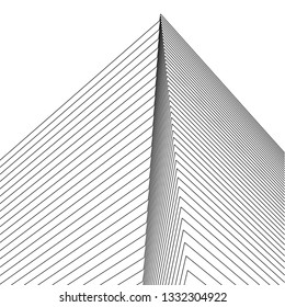 architecture geometric background, abstract lines