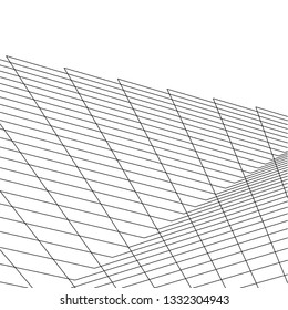 architecture geometric background, abstract lines