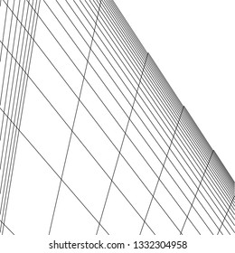 architecture geometric background, abstract lines