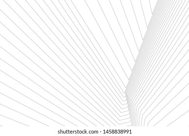 architecture geometric background, abstract lines 3d