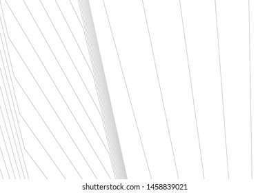 architecture geometric background, abstract lines 3d
