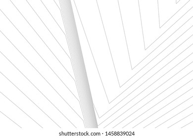 architecture geometric background, abstract lines 3d