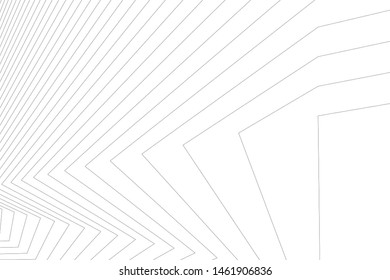 architecture geometric background, abstract lines 3d