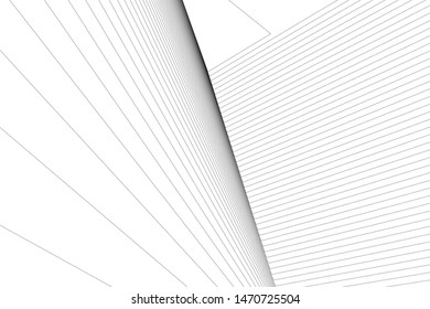 architecture geometric background, abstract lines 3d