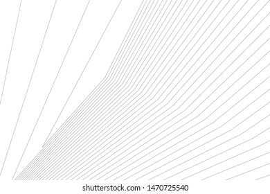 architecture geometric background, abstract lines 3d