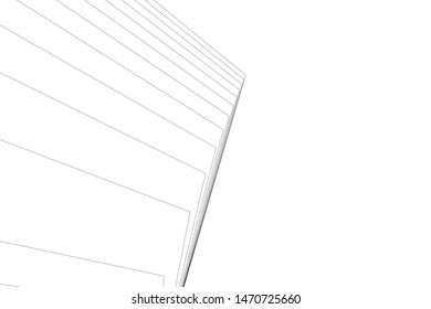 architecture geometric background, abstract lines 3d
