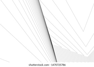 architecture geometric background, abstract lines 3d