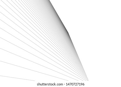 architecture geometric background, abstract lines 3d