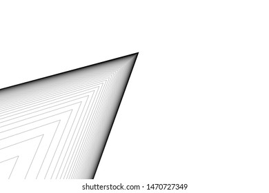 architecture geometric background, abstract lines 3d