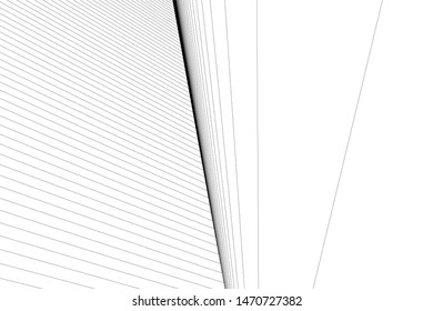 architecture geometric background, abstract lines 3d