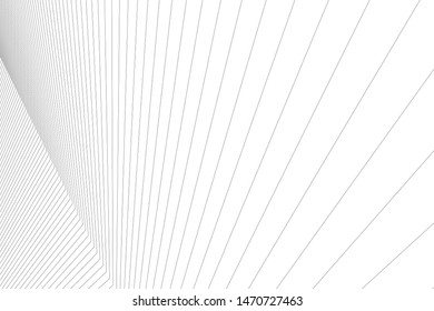 architecture geometric background, abstract lines 3d