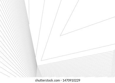 architecture geometric background, abstract lines 3d