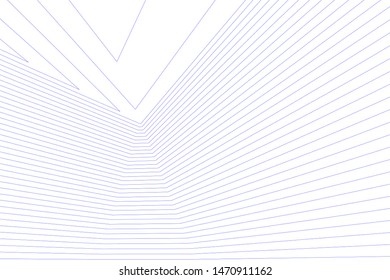 architecture geometric background, abstract lines 3d