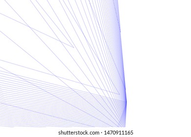 architecture geometric background, abstract lines 3d