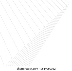 architecture geometric background, abstract lines 3d
