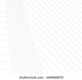fondo geométrico de la arquitectura, líneas abstractas 3d