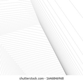 architecture geometric background, abstract lines 3d
