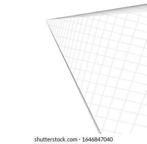 architecture geometric background, abstract lines 3d