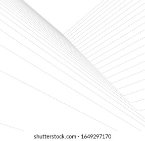 Architecture geometric background, abstract lines 3d