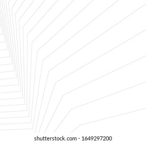 Architecture geometric background, abstract lines 3d
