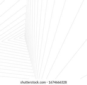 Architektur, geometrischer Hintergrund, abstrakte Linien, 3D