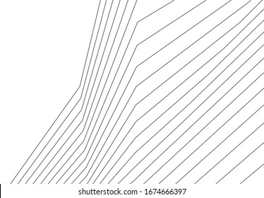 Architektur, geometrischer Hintergrund, abstrakte Linien, 3D