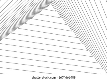 architecture geometric background, abstract lines 3d