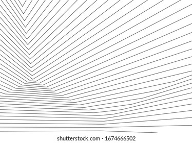 fondo geométrico de la arquitectura, líneas abstractas 3d