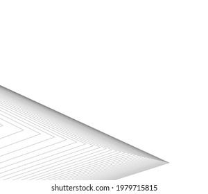 fondo geométrico de la arquitectura, líneas abstractas 3d