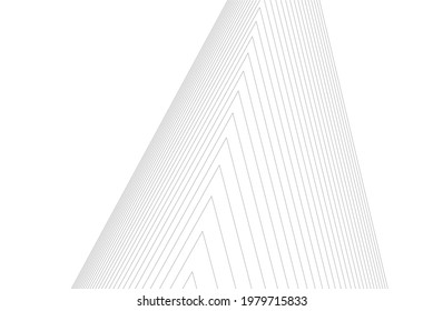 architecture geometric background, abstract lines 3d