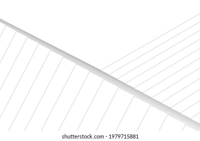 architecture geometric background, abstract lines 3d