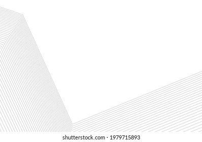 architecture geometric background, abstract lines 3d