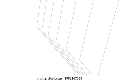 Architektur, geometrischer Hintergrund, abstrakte Linien, 3D